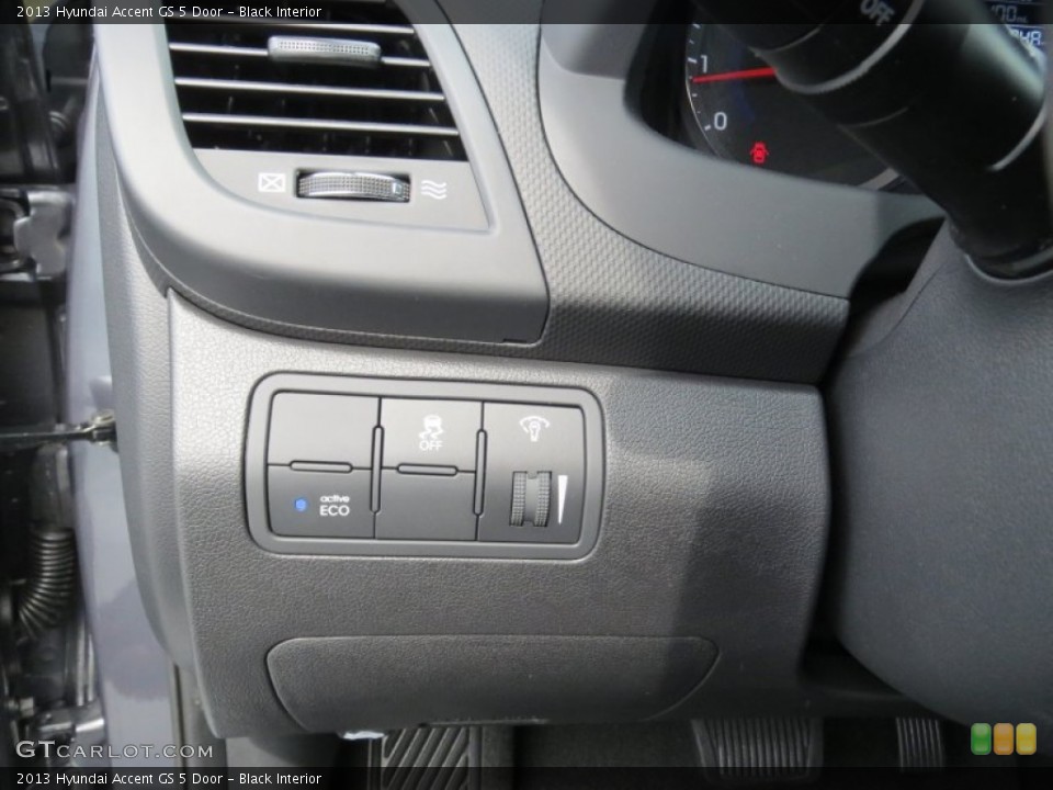 Black Interior Controls for the 2013 Hyundai Accent GS 5 Door #70729940