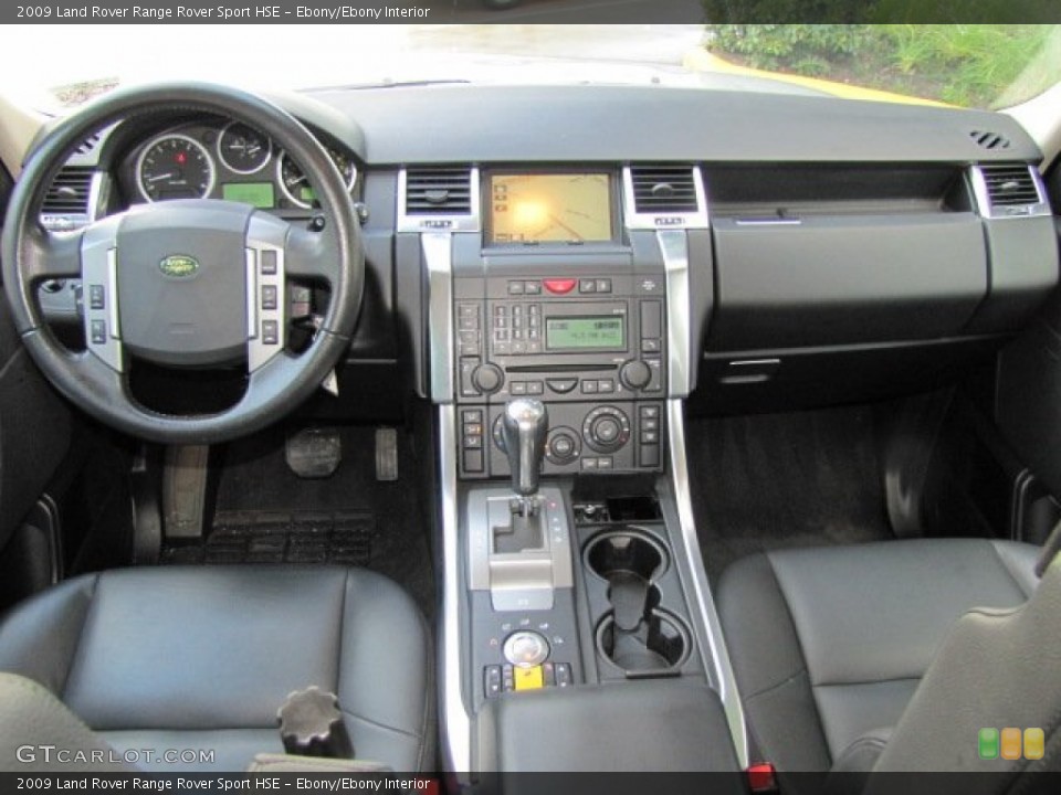 Ebony/Ebony Interior Dashboard for the 2009 Land Rover Range Rover Sport HSE #70731056