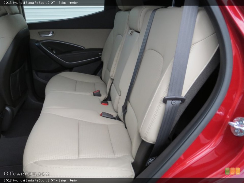 Beige Interior Rear Seat for the 2013 Hyundai Santa Fe Sport 2.0T #70731060
