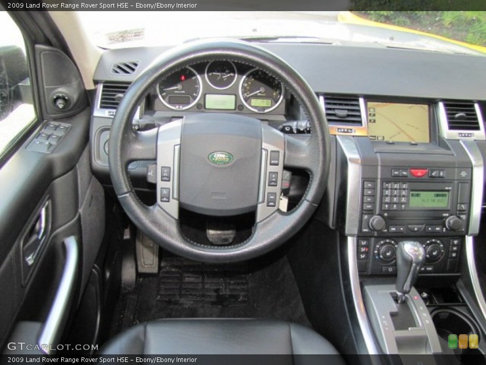 Ebony/Ebony Interior Dashboard for the 2009 Land Rover Range Rover Sport HSE #70731146