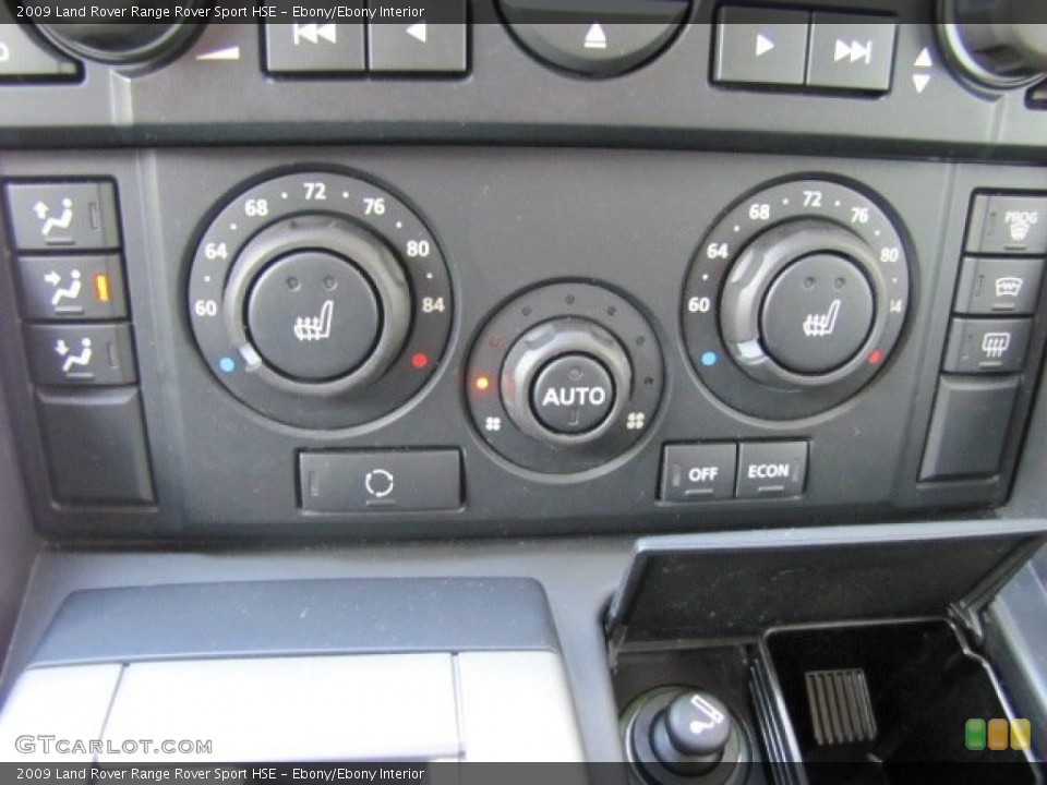 Ebony/Ebony Interior Controls for the 2009 Land Rover Range Rover Sport HSE #70731221