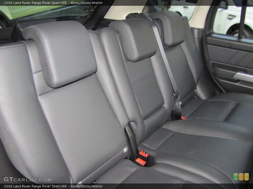 Ebony/Ebony Interior Rear Seat for the 2009 Land Rover Range Rover Sport HSE #70731281