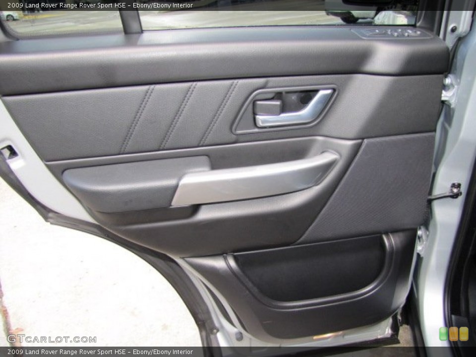 Ebony/Ebony Interior Door Panel for the 2009 Land Rover Range Rover Sport HSE #70731389