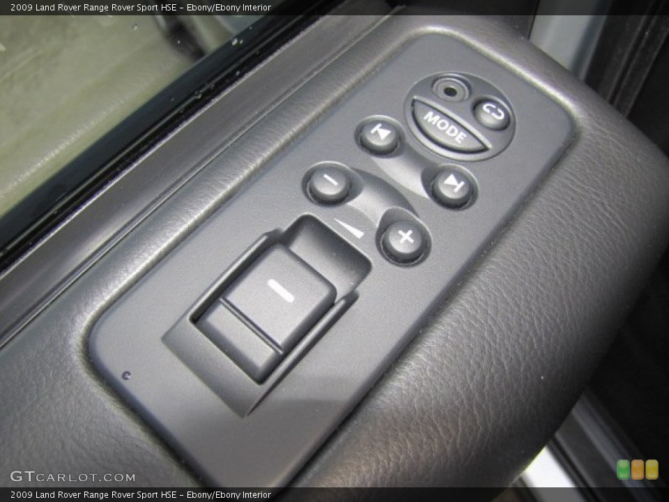 Ebony/Ebony Interior Controls for the 2009 Land Rover Range Rover Sport HSE #70731398