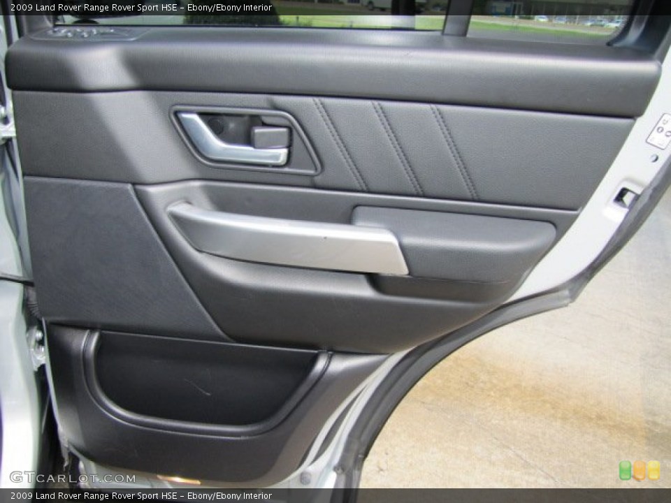 Ebony/Ebony Interior Door Panel for the 2009 Land Rover Range Rover Sport HSE #70731407