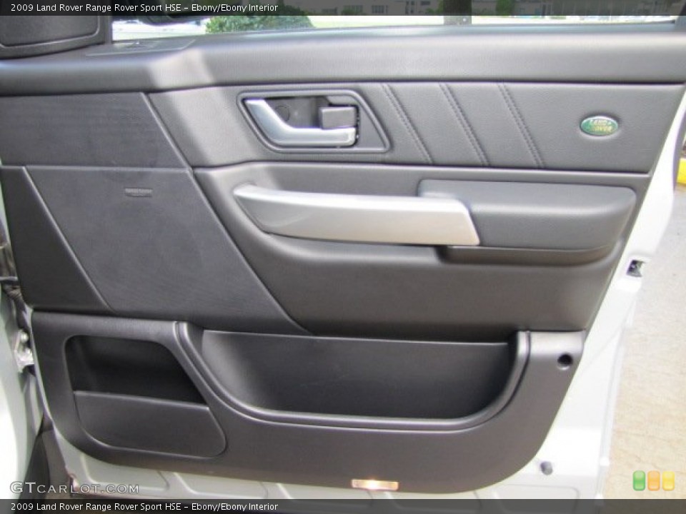 Ebony/Ebony Interior Door Panel for the 2009 Land Rover Range Rover Sport HSE #70731425