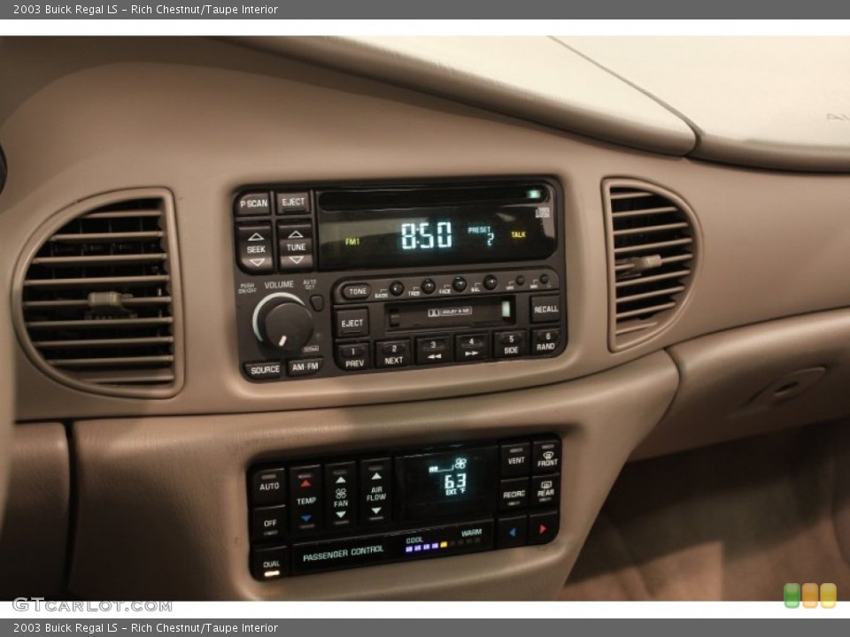 Rich Chestnut/Taupe Interior Controls for the 2003 Buick Regal LS #70734998