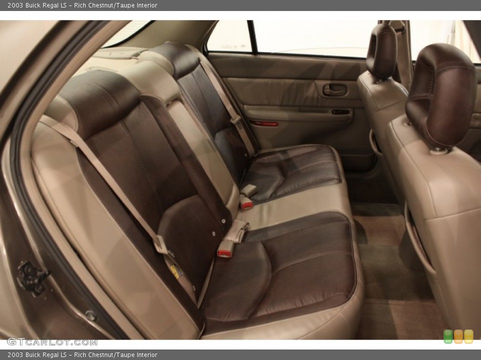 Rich Chestnut/Taupe Interior Rear Seat for the 2003 Buick Regal LS #70735037