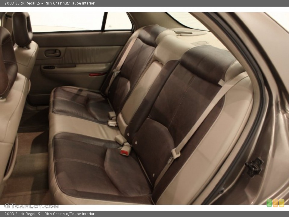 Rich Chestnut/Taupe Interior Rear Seat for the 2003 Buick Regal LS #70735045