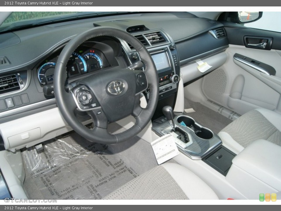 Light Gray Interior Prime Interior for the 2012 Toyota Camry Hybrid XLE #70736798