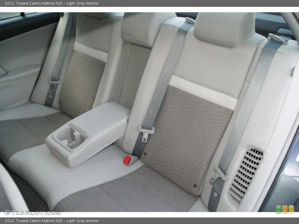 Light Gray Interior Rear Seat for the 2012 Toyota Camry Hybrid XLE #70736816