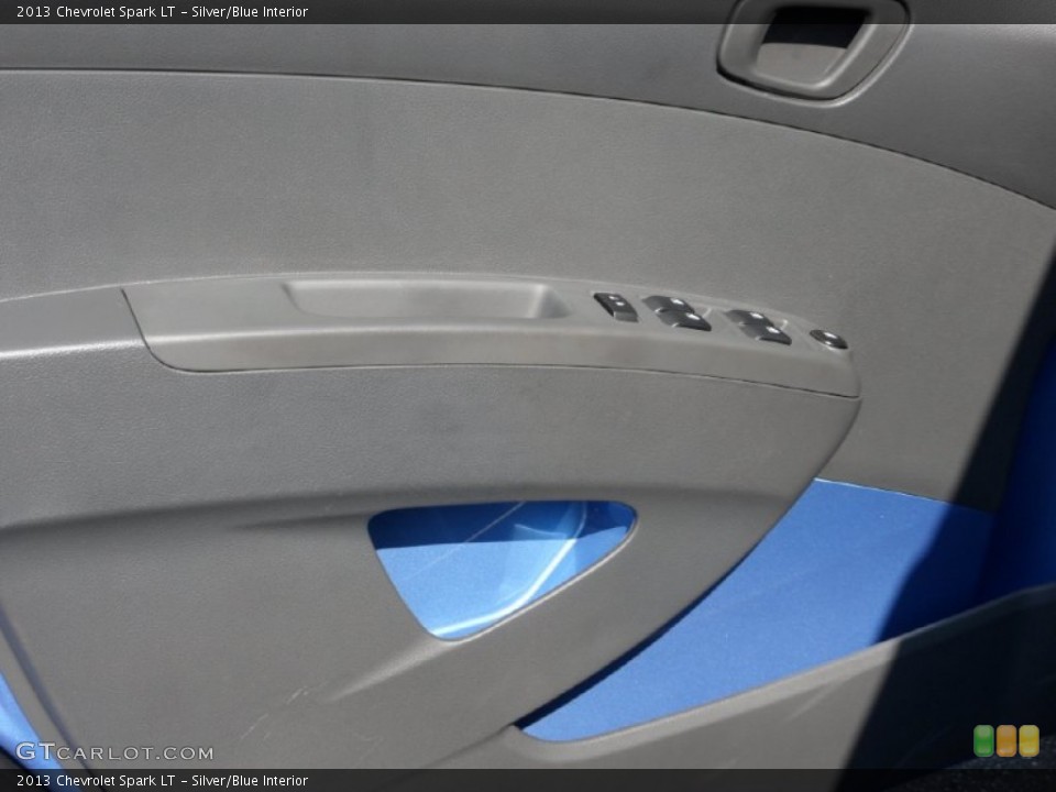 Silver/Blue Interior Door Panel for the 2013 Chevrolet Spark LT #70738073