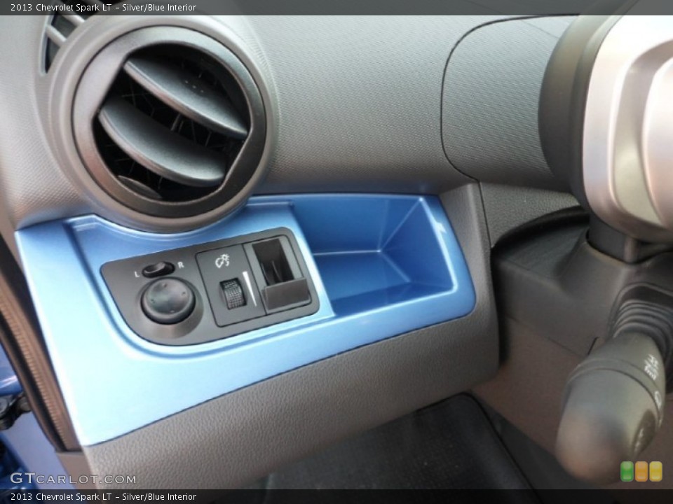 Silver/Blue Interior Controls for the 2013 Chevrolet Spark LT #70738112