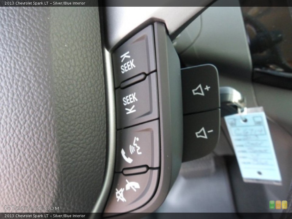 Silver/Blue Interior Controls for the 2013 Chevrolet Spark LT #70738130