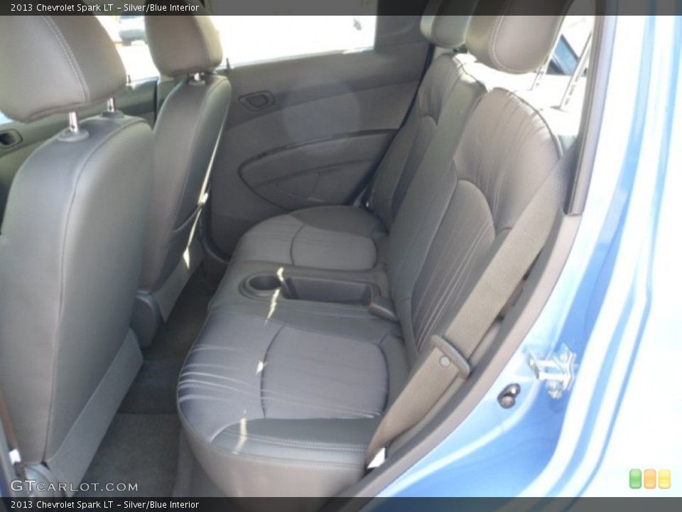 Silver/Blue Interior Rear Seat for the 2013 Chevrolet Spark LT #70738211