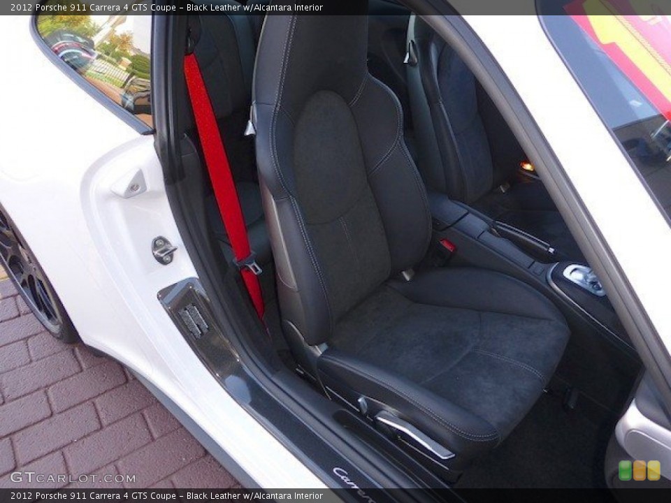 Black Leather w/Alcantara Interior Front Seat for the 2012 Porsche 911 Carrera 4 GTS Coupe #70739651