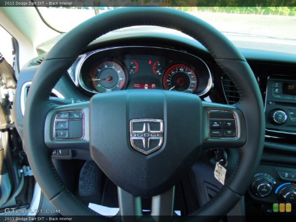 Black Interior Steering Wheel for the 2013 Dodge Dart SXT #70740596