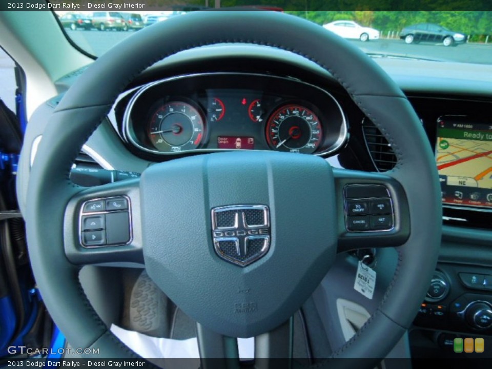 Diesel Gray Interior Steering Wheel for the 2013 Dodge Dart Rallye #70740752