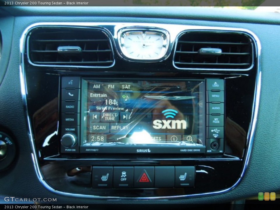 Black Interior Controls for the 2013 Chrysler 200 Touring Sedan #70741547
