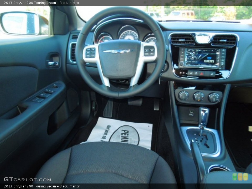 Black Interior Dashboard for the 2013 Chrysler 200 Touring Sedan #70741574