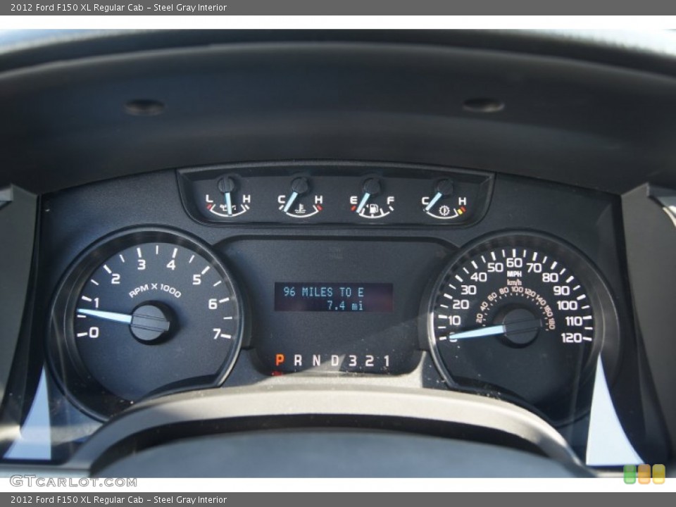 Steel Gray Interior Gauges for the 2012 Ford F150 XL Regular Cab #70742123