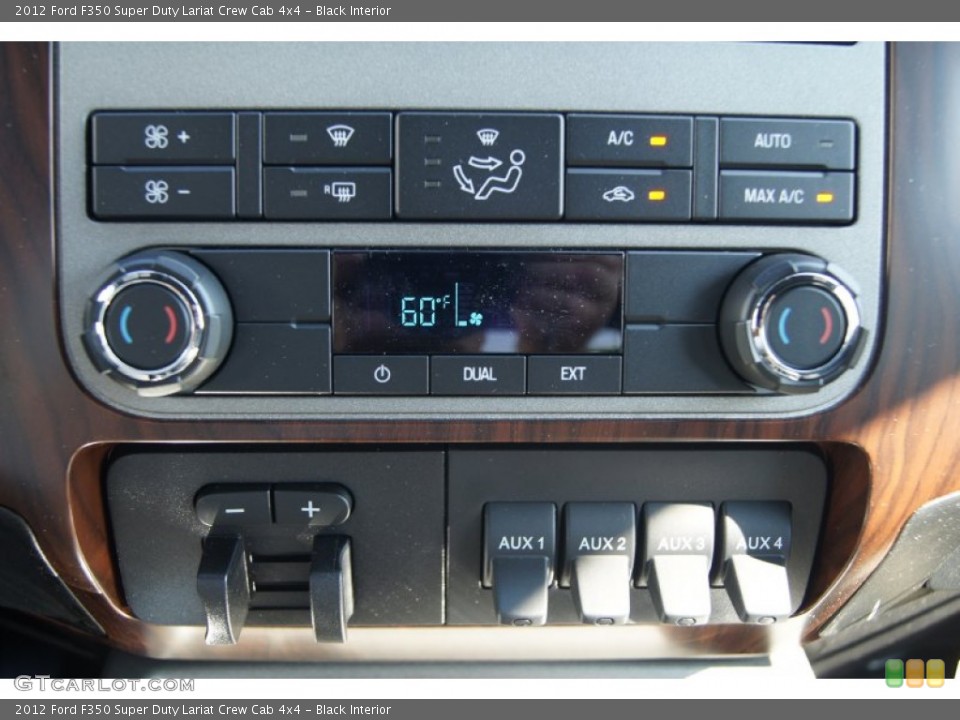 Black Interior Controls for the 2012 Ford F350 Super Duty Lariat Crew Cab 4x4 #70742381