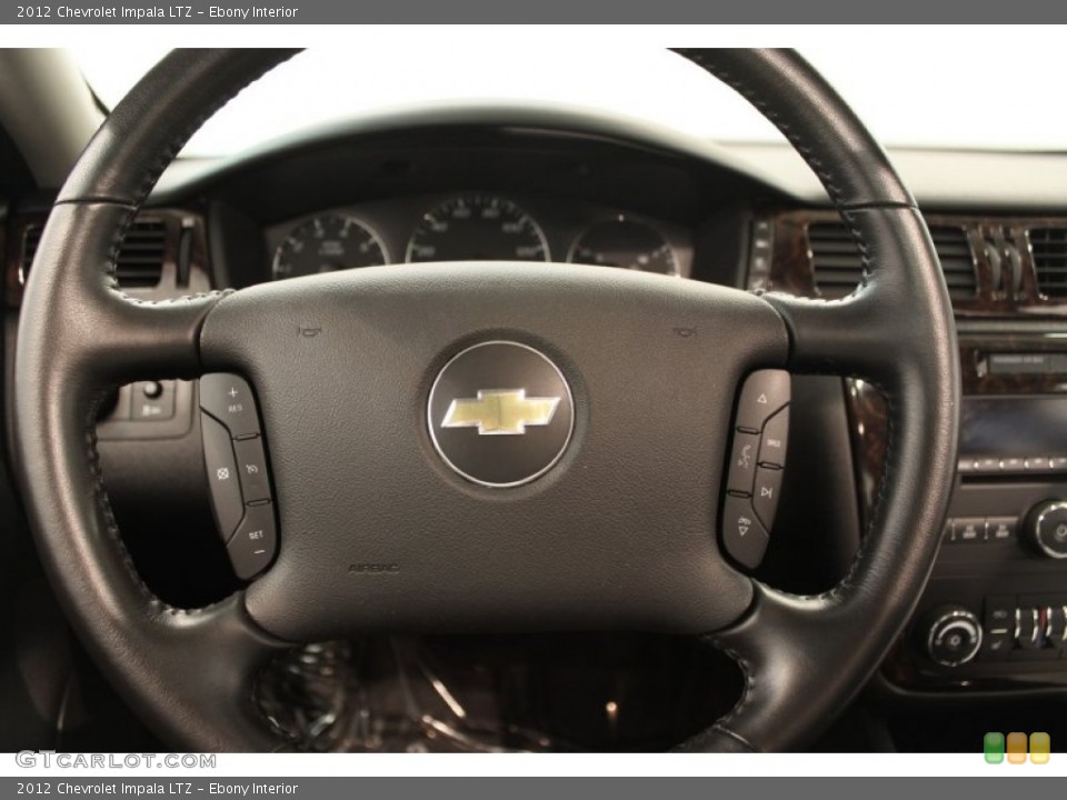 Ebony Interior Steering Wheel for the 2012 Chevrolet Impala LTZ #70743709