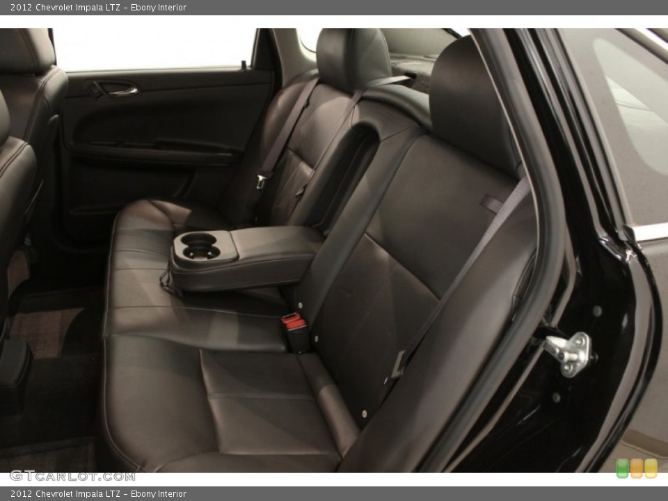 Ebony Interior Rear Seat for the 2012 Chevrolet Impala LTZ #70743772