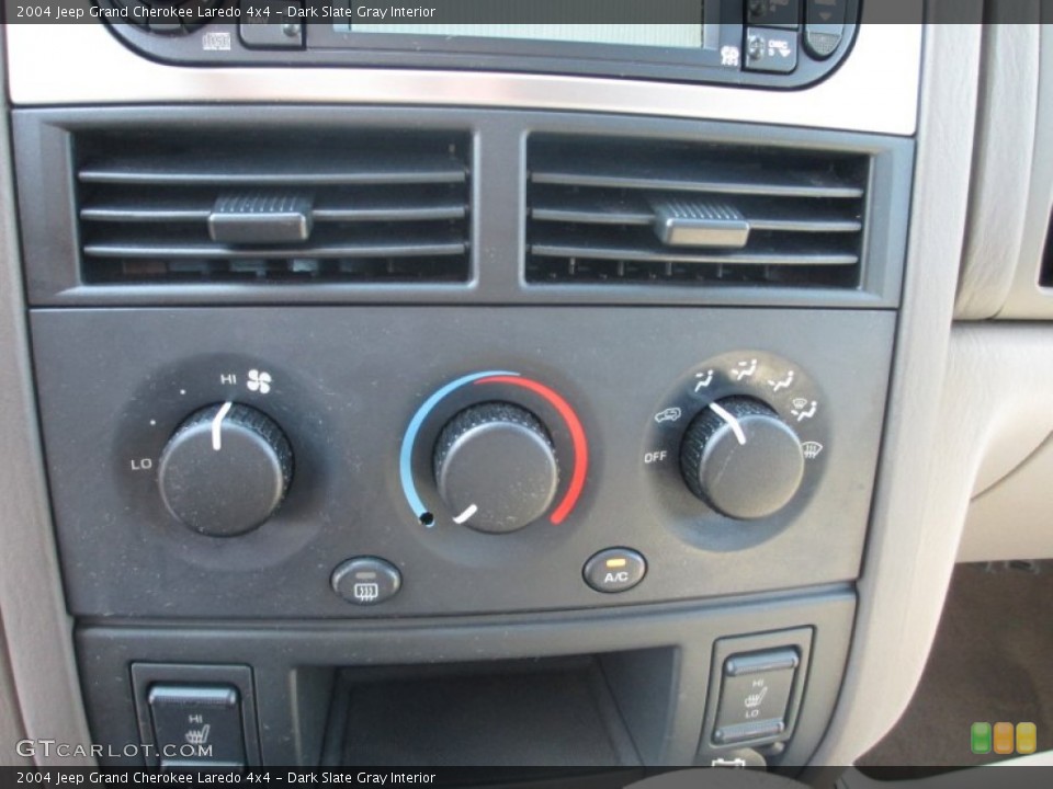 Dark Slate Gray Interior Controls for the 2004 Jeep Grand Cherokee Laredo 4x4 #70747557