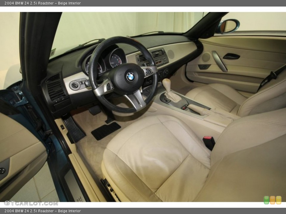 Beige Interior Prime Interior for the 2004 BMW Z4 2.5i Roadster #70747896