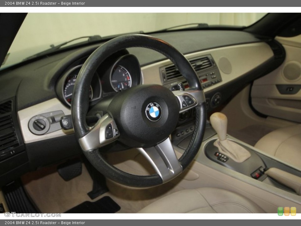 Beige Interior Steering Wheel for the 2004 BMW Z4 2.5i Roadster #70747953