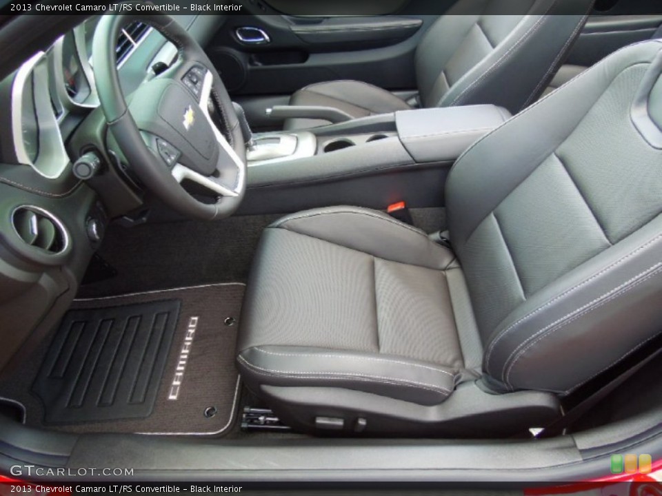 Black Interior Front Seat for the 2013 Chevrolet Camaro LT/RS Convertible #70750193