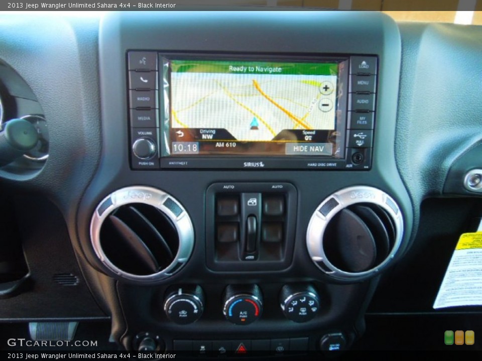 Black Interior Navigation for the 2013 Jeep Wrangler Unlimited Sahara 4x4 #70754156