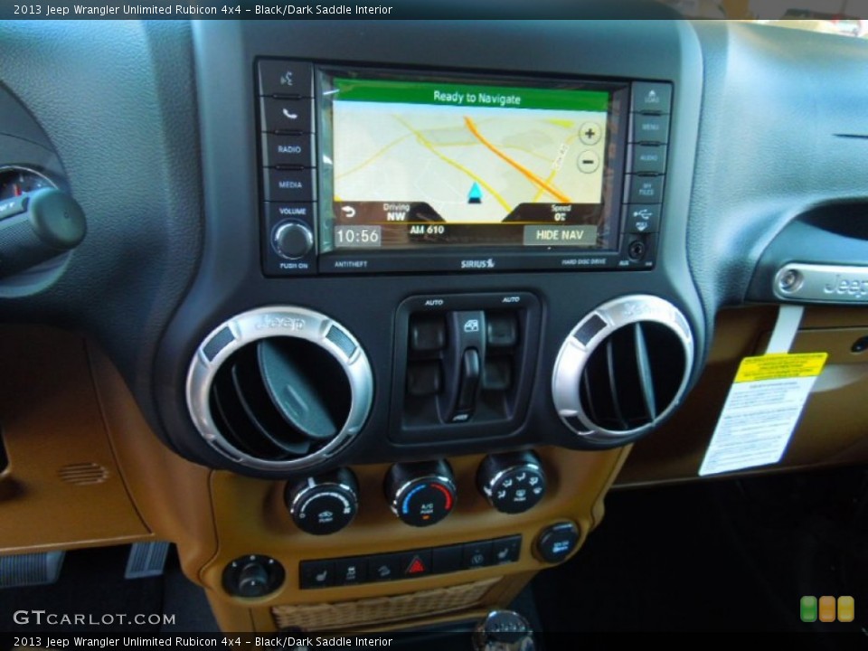 Black/Dark Saddle Interior Navigation for the 2013 Jeep Wrangler Unlimited Rubicon 4x4 #70754408