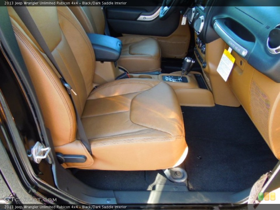 Black/Dark Saddle Interior Photo for the 2013 Jeep Wrangler Unlimited Rubicon 4x4 #70754479