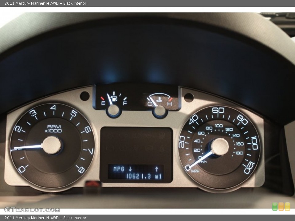 Black Interior Gauges for the 2011 Mercury Mariner I4 AWD #70757330
