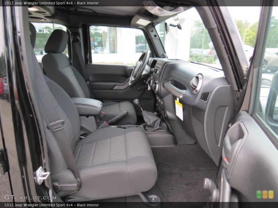 Black Interior Photo for the 2012 Jeep Wrangler Unlimited Sport 4x4 #70758695