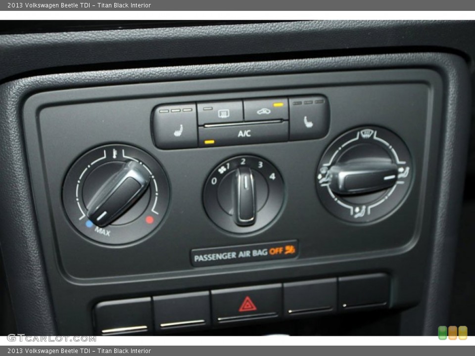 Titan Black Interior Controls for the 2013 Volkswagen Beetle TDI #70759496