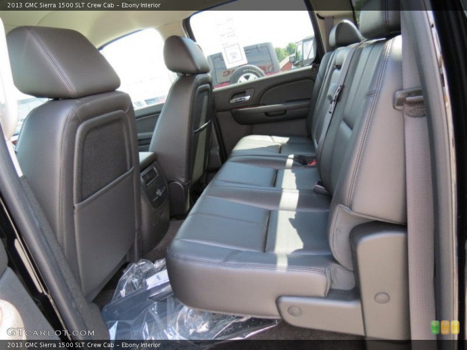 Ebony Interior Rear Seat for the 2013 GMC Sierra 1500 SLT Crew Cab #70759868