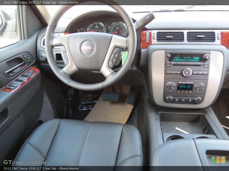 Ebony Interior Dashboard for the 2013 GMC Sierra 1500 SLT Crew Cab #70759895