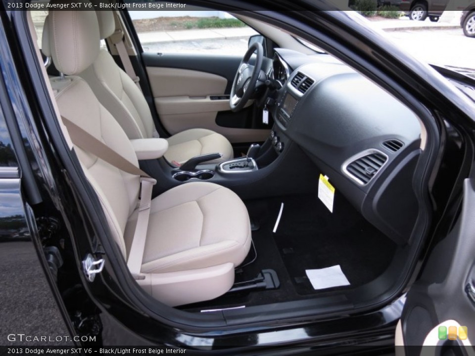 Black/Light Frost Beige Interior Photo for the 2013 Dodge Avenger SXT V6 #70760075