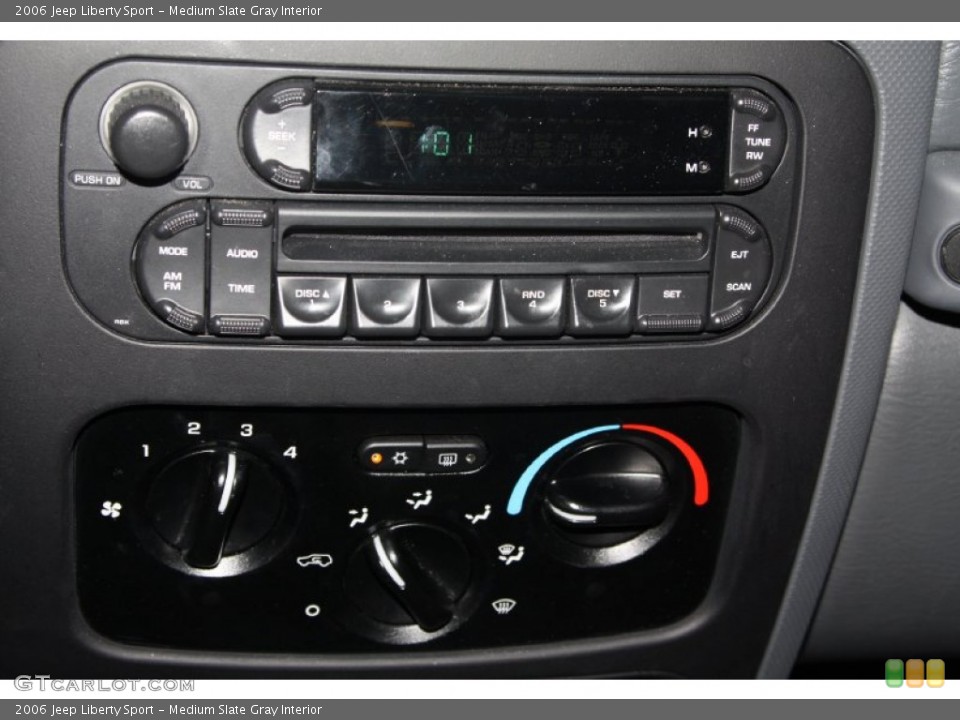 Medium Slate Gray Interior Audio System for the 2006 Jeep Liberty Sport #70761479