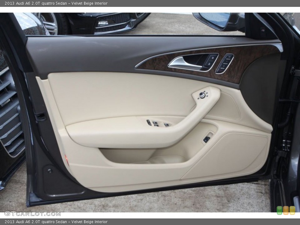 Velvet Beige Interior Door Panel for the 2013 Audi A6 2.0T quattro Sedan #70761746