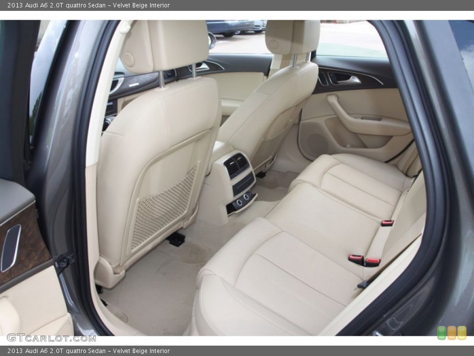 Velvet Beige Interior Rear Seat for the 2013 Audi A6 2.0T quattro Sedan #70761773