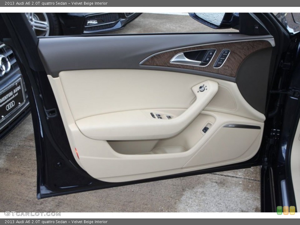 Velvet Beige Interior Door Panel for the 2013 Audi A6 2.0T quattro Sedan #70762265