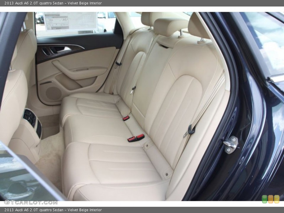 Velvet Beige Interior Rear Seat for the 2013 Audi A6 2.0T quattro Sedan #70762292