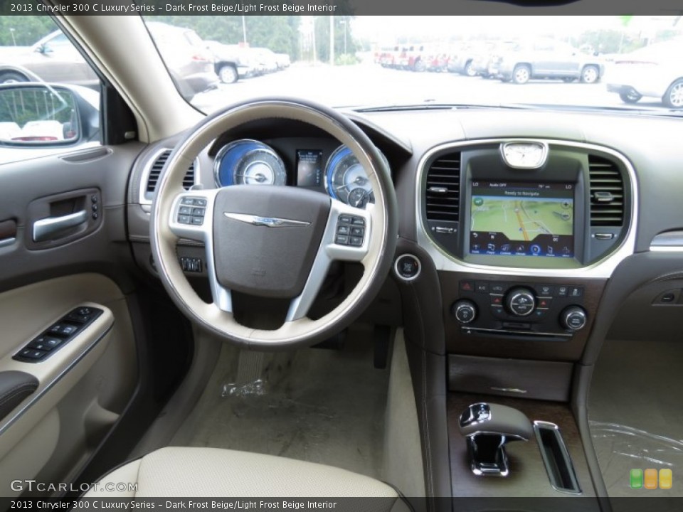 Dark Frost Beige/Light Frost Beige Interior Dashboard for the 2013 Chrysler 300 C Luxury Series #70762622