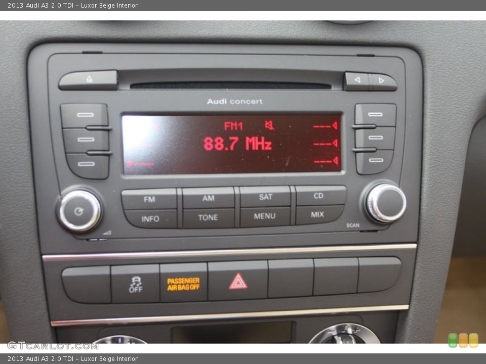 Luxor Beige Interior Audio System for the 2013 Audi A3 2.0 TDI #70762811