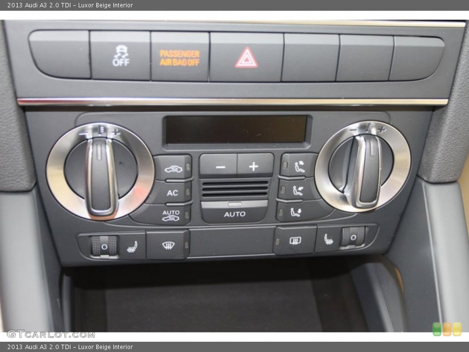 Luxor Beige Interior Controls for the 2013 Audi A3 2.0 TDI #70762831