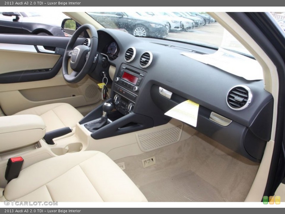 Luxor Beige Interior Dashboard for the 2013 Audi A3 2.0 TDI #70762865